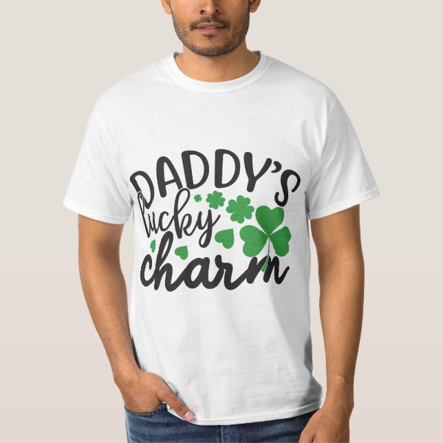 T-shirt St.Patrick's Day daddy's lucky charm Irish St.Patr (Devant)