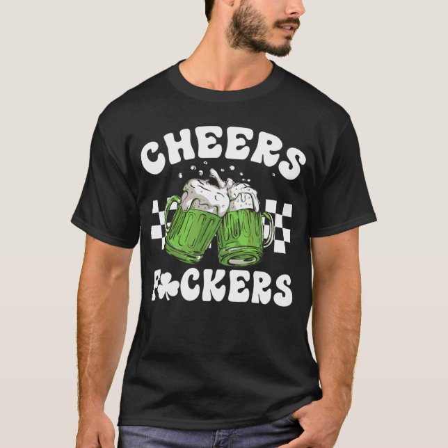 T-shirt St Patricks Day Day Drinking Beer Mugs Men Women (Devant)