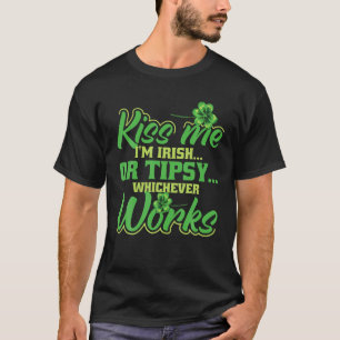 T-shirt St Patrick's Day, Embrasse-moi Je suis Irlandais O