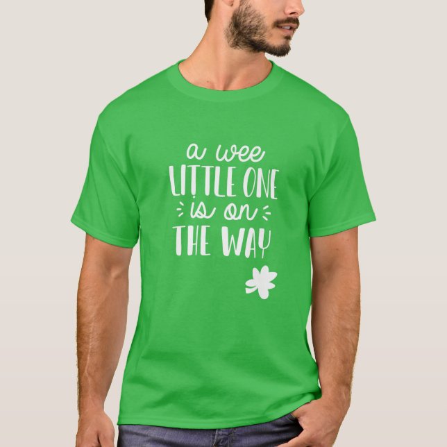 T-shirt St. Patrick's Day Faire-part de grossesse Wee Litt (Devant)