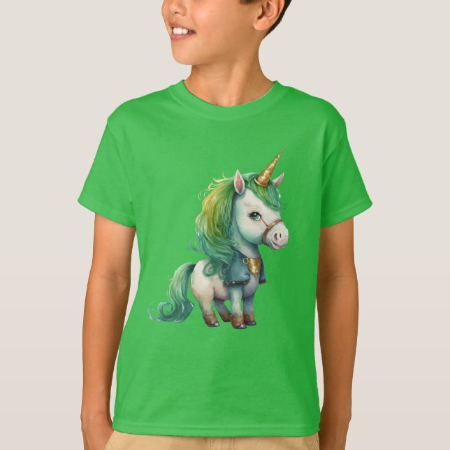 T-shirt St. Patrick's Day Funny Irish Unicorn (Devant)