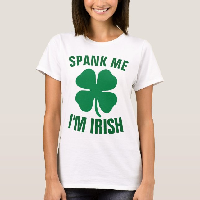 T-shirt ST.PATRICK'S DAY Funny T-SHIRTS, ESPÈRE-MOI JE SUI (Devant)