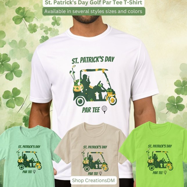 T-Shirt St. Patrick's Day Golf Par Tee (Créateur téléchargé)