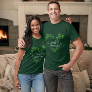 T-shirt St. Patrick's Day Green Vine Shamrock Irish Party