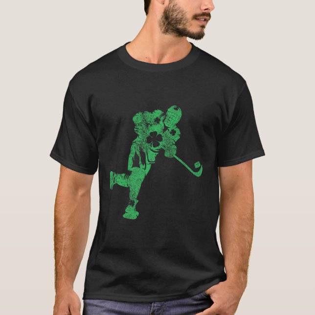 T-shirt St Patrick's Day Hockey Irish Boys Saint Paddy's S (Devant)