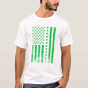 T-shirt ST PATRICKS DAY - Irish American Flag Ireland Flag