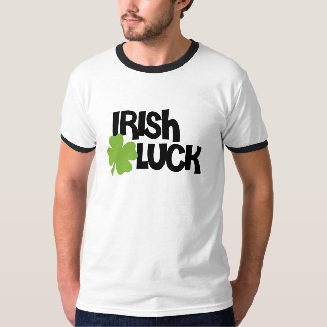 T-shirt St. Patrick's Day Irlandais Luck (Devant)