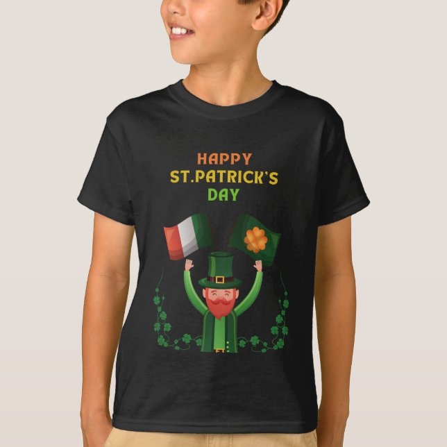 T-shirt St. Patricks Day Irlandais - Lucky Irish Shamrock (Devant)