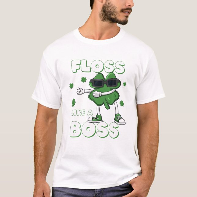 T-shirt St. Patrick's Day Irlandais Unicorn visage Hommes  (Devant)