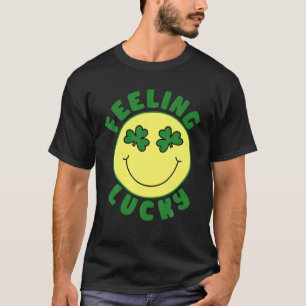 T-shirt St Patrick's Day Je me sens Lucky Leopard Clover G