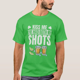 T-shirt St Patrick's Day Kiss Me Ne t'inquiète pas J'ai eu