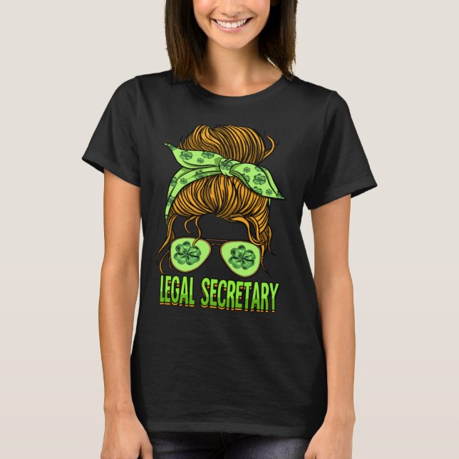 T-shirt St Patricks Day Legal Secretary (Devant)