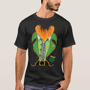 T-shirt St Patrick's Day Leprechaun Irish Beard Tuxedo Out