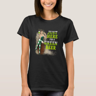 T-shirt St Patrick's Day Lucky Ici juste pour une bière ve