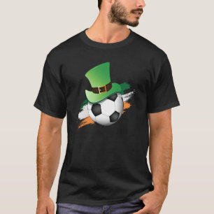 T-shirt St Patrick's Day Lucky Soccer Ball