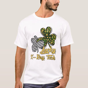 T-shirt St Patrick's Day Lucky X Ray Tech Clover Shamrock
