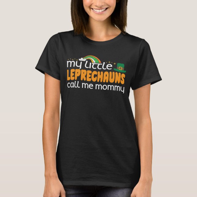 T-shirt St Patrick's Day Maman's Lucky Charm de maman (Devant)
