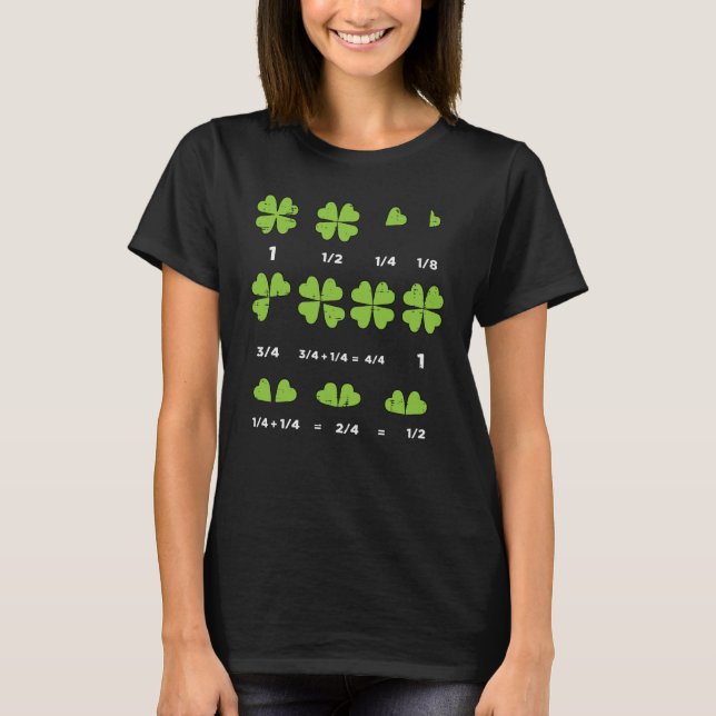 T-shirt St Patricks Day Math Teacher Shamrock Saint Paddys (Devant)