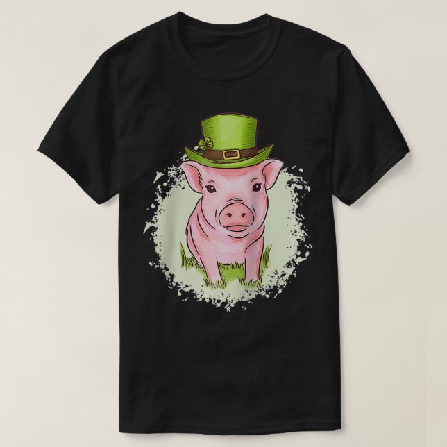 T-shirt ST PATRICK'S DAY MINI PIG St (Design devant)