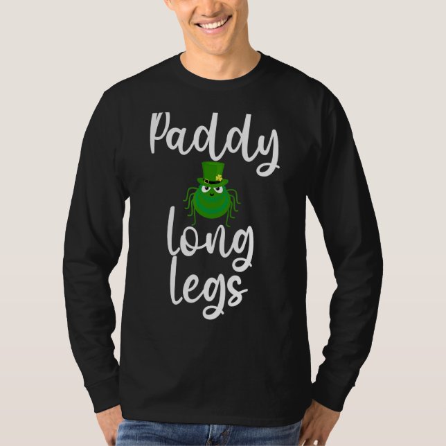 T-shirt St Patrick's Day Paddy Longues Jambes Araignée ver (Devant)