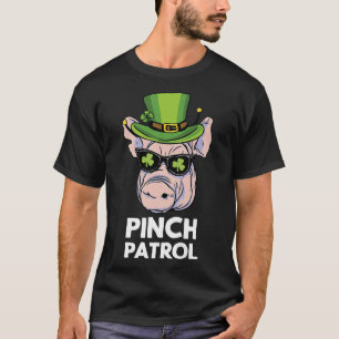 T-shirt St Patrick's Day Pig Pinch Patrol Clover Irish Sha