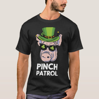 T-shirt St Patrick's Day Pig Pinch Patrol Clover Irish Sha