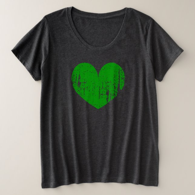 T-shirt St Patrick's Day plus taille pour femmes (Design devant)