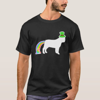 T-shirt St Patrick's Day Rainbow Dog French Bulldog