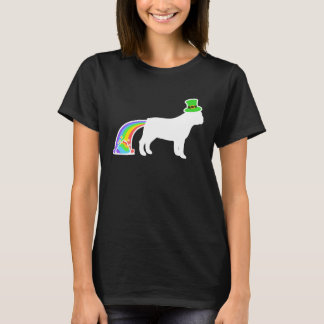 T-shirt St Patrick's Day Rainbow Dog French Bulldog