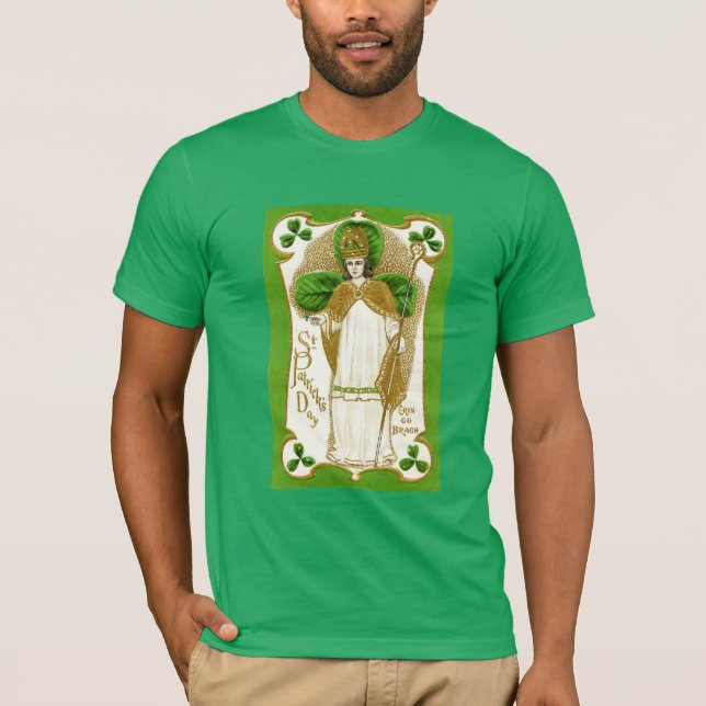 T-SHIRT ST.PATRICK'S DAY SHAMROCKS VERTS ET TRINITÉ (Devant)