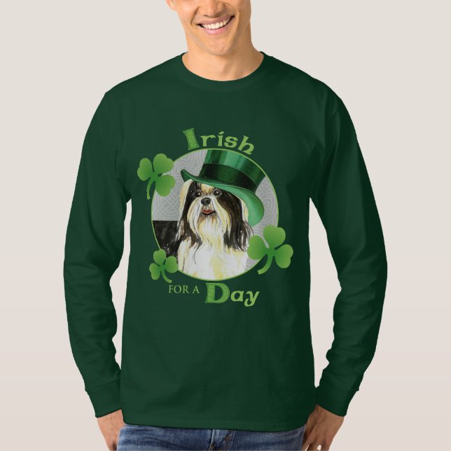 T-shirt St. Patrick's Day Shih Tzu (Devant)
