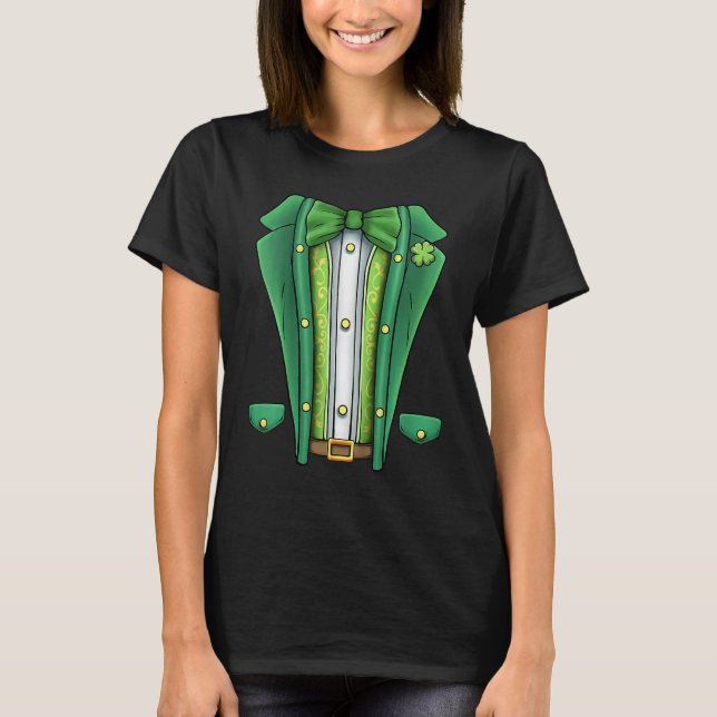 T-shirt St Patricks Day Shirt Irish Tuxedo Childs Leprecha (Devant)