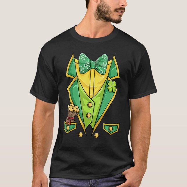 T-shirt St Patricks Day Shirt Irish Tuxedo Childs Leprecha (Devant)