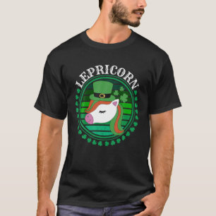T-shirt St Patrick's Day Unicorn Girls Femme Enfants Lepri