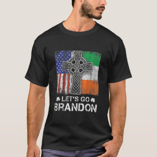 T-shirt St.Patrick's Day USA Irish Flag Let's Go Branson B