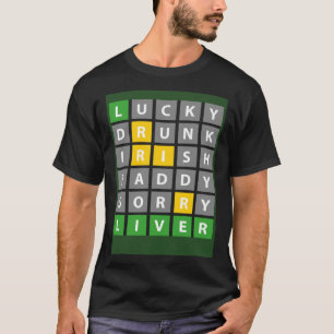 T-shirt St Patrick's Day Word Jeu Irlandais Boire Désolé L