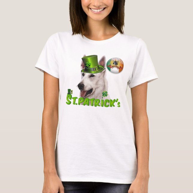 T-shirt St. Patricks Deutscher Schäferhund Besitzer (Devant)