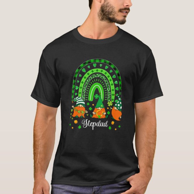 T-shirt St Patrick's Gnome Stepdad Costume Gnomes Amateurs (Devant)