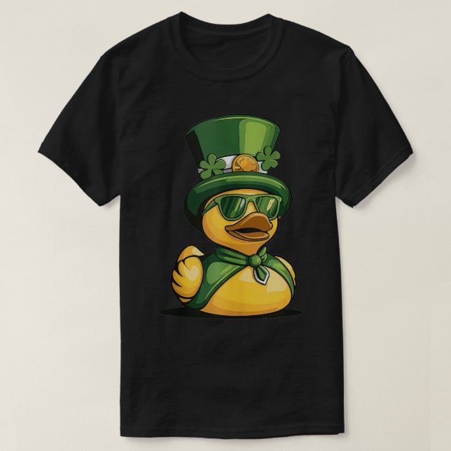 T-shirt St Patricks Jour Canard en caoutchouc 1 (Design devant)