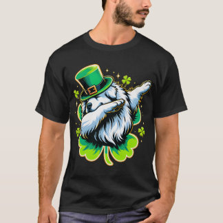 T-shirt St Patricks Leprechaun Dabbing Great Pyrenees Dog