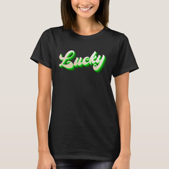 T-shirt St Patricku2019s Day Vibrant Gothic Vivid Green Lu (Devant)