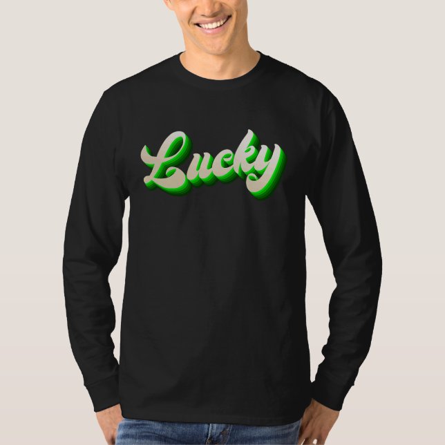 T-shirt St Patricku2019s Day Vibrant Gothic Vivid Green Lu (Devant)