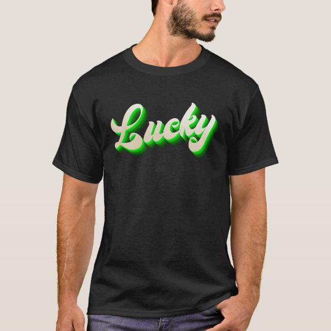 T-shirt St Patricku2019s Day Vibrant Gothic Vivid Green Lu (Devant)