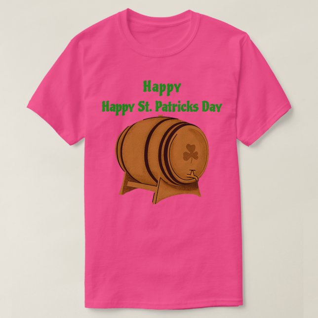 T-shirt St Patrickx27s Boire à la journée (Design devant)