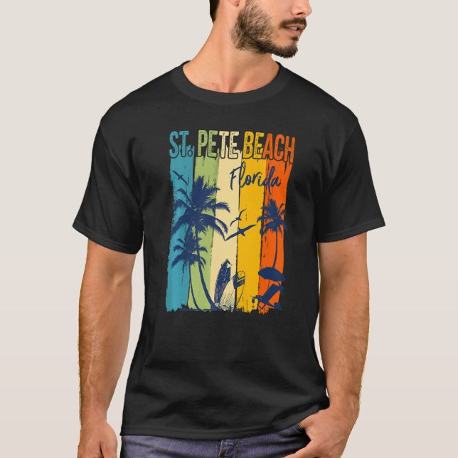 T-shirt St. Pete Beach Floride Famille Vacances Correspond (Devant)