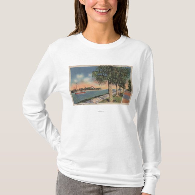 T-shirt St Petersburg, FL - vue de pot de café (Devant)
