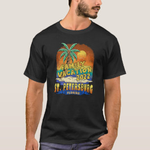 T-shirt St Petersburg Floride Famille Vacation 2022 Plage