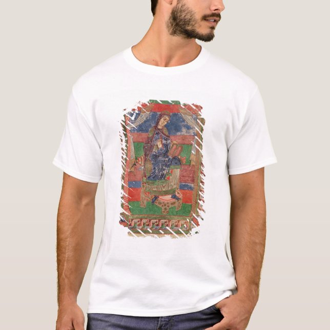 T-shirt St Radegund sur un trône (Devant)