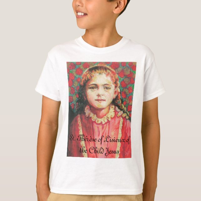 T-shirt St Thérèse de Lisieux de l'enfant Jésus (Devant)