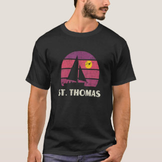 T-shirt St Thomas Sailing Retro les années 70 Vintage Suns